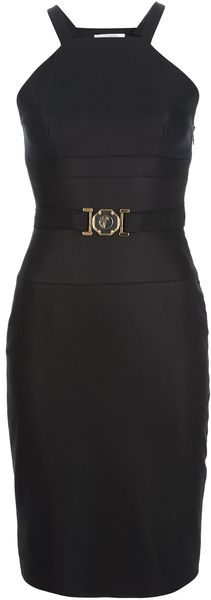 Versace Bandaged Bodycon Dress - Lyst