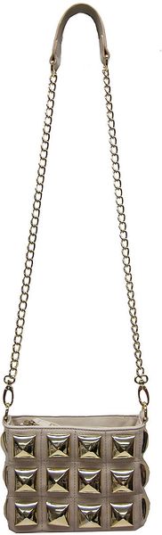 Betsey Johnson Stud Muffin Crossbody Bag - Lyst