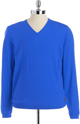 Calvin Klein Slim Fit Pullover V-neck Sweater - Lyst