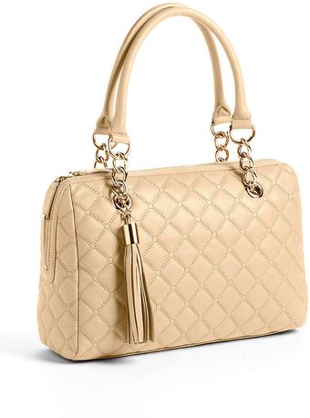 Calvin Klein Quilted Leather Satchel - Lyst