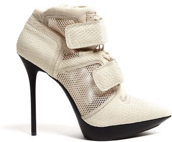 DKNY Newspaper Pulse Mesh and Snake High Top Platforms - Lyst