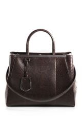Fendi 2jour Python Shopper