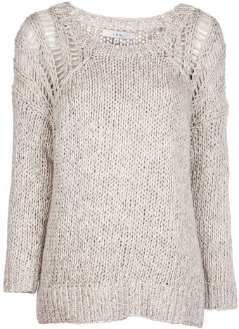 Iro Bowie Open Knit Sweater - Lyst
