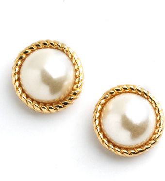 Kate Spade Seaport Pearl Stud Earrings - Lyst