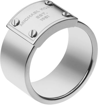Michael Kors Logoplate Ring - Lyst