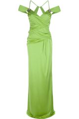 Roberto Cavalli Embellished Brooch Gown