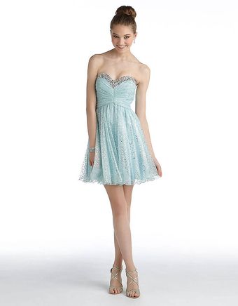 Xscape Sparkle Sweetheart Neckline Dress - Lyst