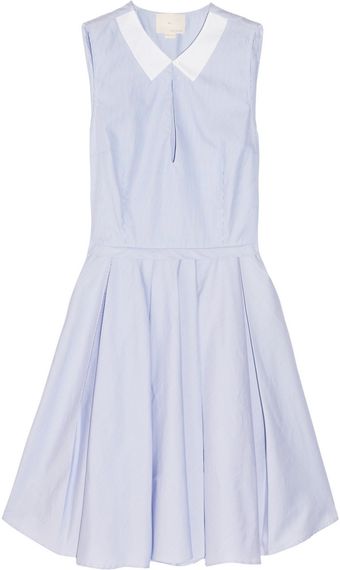 Band Of Outsiders Striped Cotton Dress - Lyst