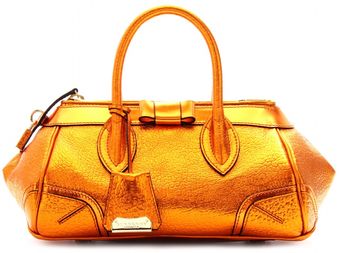 Burberry Prorsum The Blaze Metallic Leather Tote - Lyst