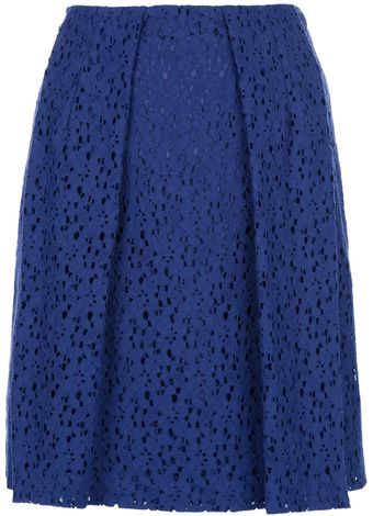 Cacharel Pleated Lace Skirt - Lyst