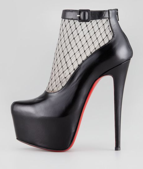 louboutin lace bootie