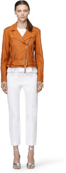 Club Monaco Ezra Leather Jacket - Lyst