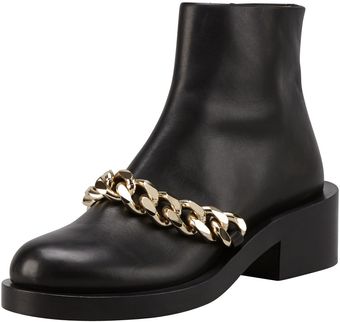 Givenchy Chainstrap Chelsea Calfskin Boot - Lyst