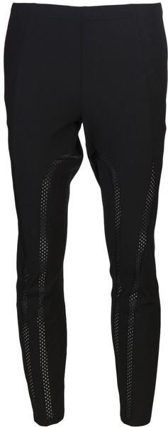 Junya Watanabe Cropped Mesh Inset Leggings - Lyst