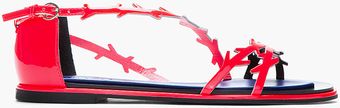 Kenzo Coral Pink Patent Tao Thorn Sandals - Lyst