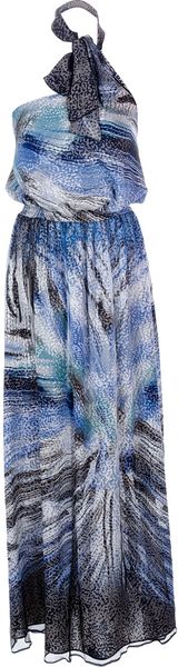 Liu Jo Mixed Print Maxi Dress - Lyst