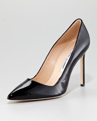 Manolo Blahnik Bb Pearly Patent Pump - Lyst