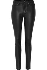 Paige Hoxton Ultra Coated Midrise Skinny Jeans