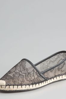 Valentino Flat Lace Espadrilles - Lyst