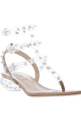 Valentino Rockstud Transparent Sandal