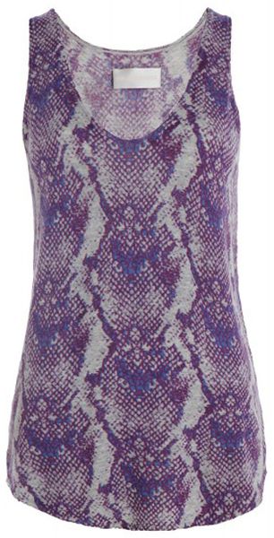 Zadig & Voltaire Lavender Joss Print Tank - Lyst