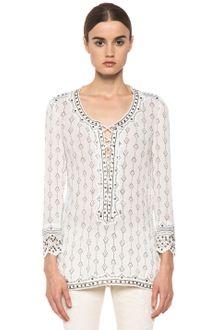 Isabel Marant Alicia Studded Cotton Crepe Top  - Lyst