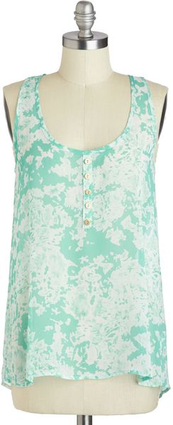 ModCloth Aquatic Reflections Top - Lyst