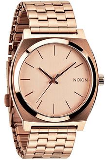 Nixon The Time Teller Watch in All Rose Gold - Lyst