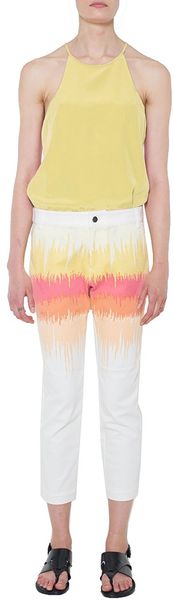 Tibi Solid Silk Halter - Lyst