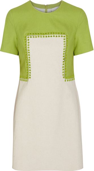 3.1 Phillip Lim Safety Pindetailed Linenblend Mini Dress - Lyst