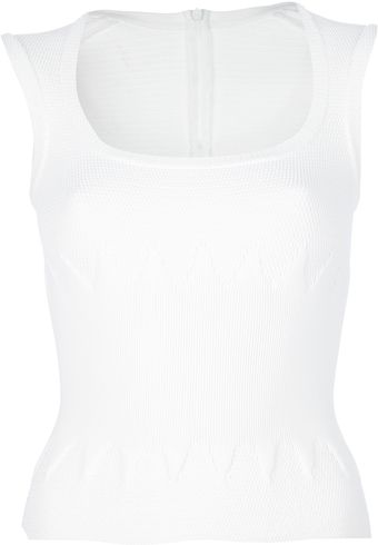 Alaïa Textured Fitted Vest - Lyst