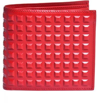 Balenciaga Leather Studded Wallet - Lyst
