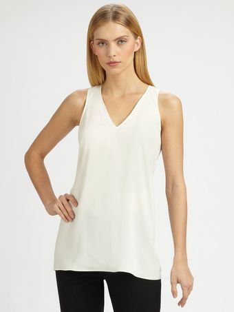 Brunello Cucinelli Silk Tank - Lyst