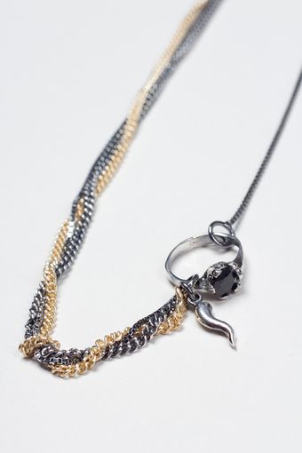 Iosselliani Necklace with Ring - Lyst