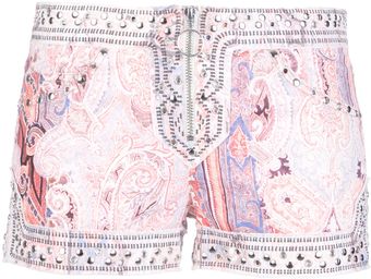 Isabel Marant Jayson Studded Shorts - Lyst