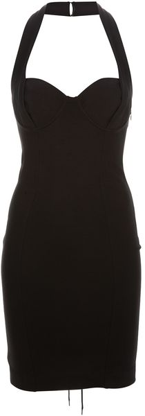 Jean Paul Gaultier Laceup Halter Neck Dress - Lyst