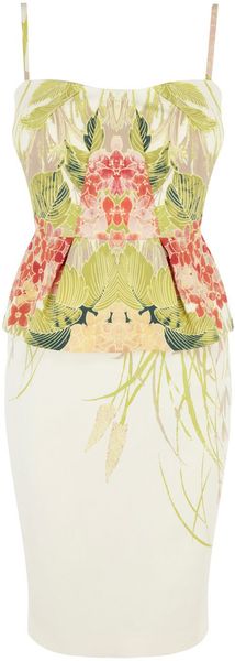 Karen Millen Garden Party Floral Pencil Dress - Lyst
