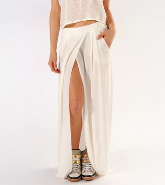 Maje Candinsky Draped Maxi Skirt - Lyst