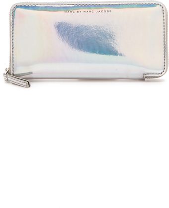 Marc By Marc Jacobs Techno Slim Zippy Wallet - Lyst