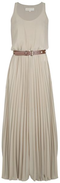 Michael by Michael Kors Pleated Dress - Lyst