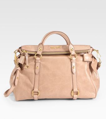 Miu Miu Vitello Lux Large Bow Bag - Lyst