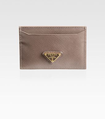 Prada Saffiano Vernice Flat Card Case - Lyst