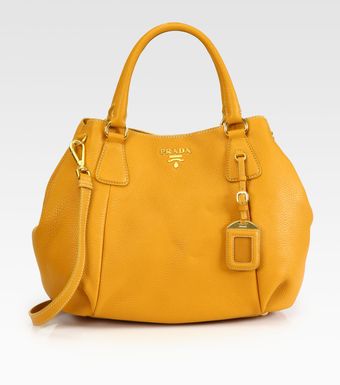 Prada Vitello Daino Satchel - Lyst