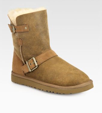 Ugg Classic Short Dylyn Suede Boots - Lyst