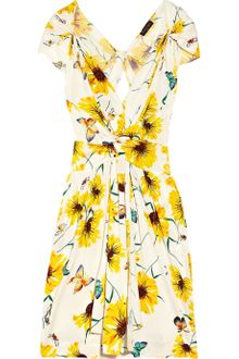 Vionnet Printed Crepe Dress - Lyst