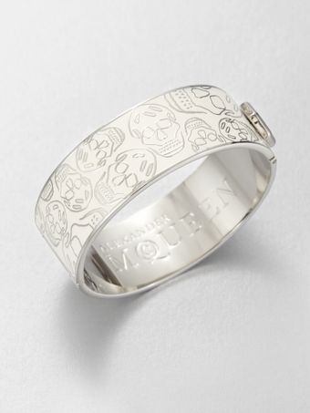 Alexander McQueen Medium Skull Cuff Bracelet - Lyst
