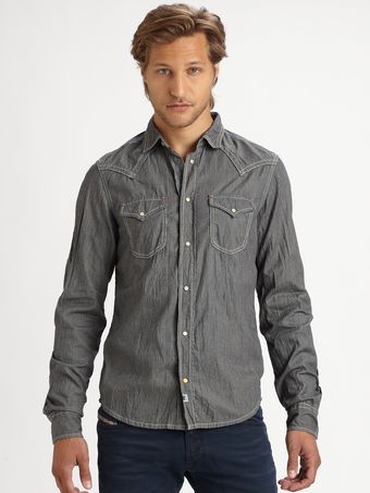 Diesel Wearny Denim Shirt - Lyst