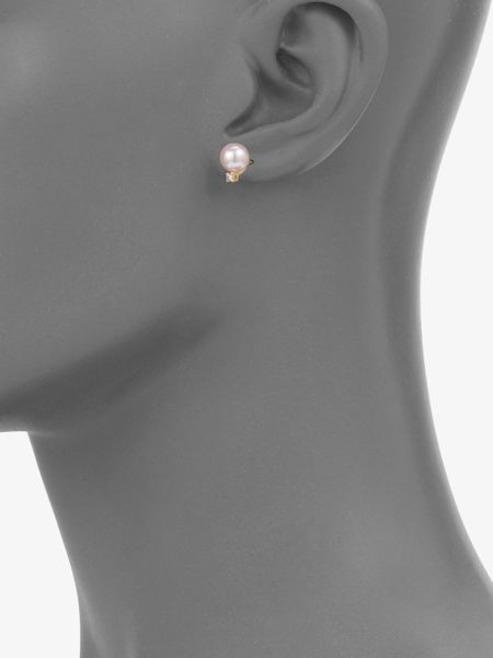 white cultured pearl earrings