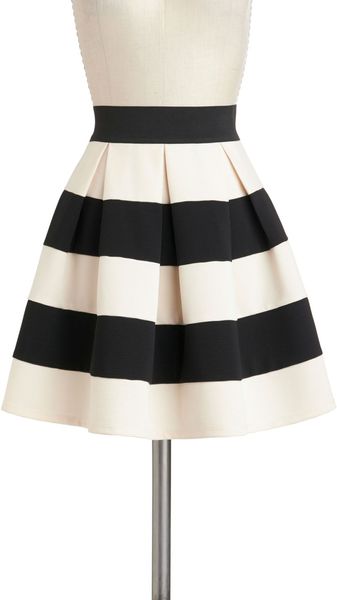 ModCloth Stripe It Lucky Skirt - Lyst