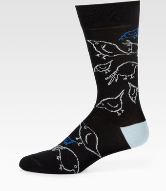 Paul Smith Printed Cotton blend Socks - Lyst
